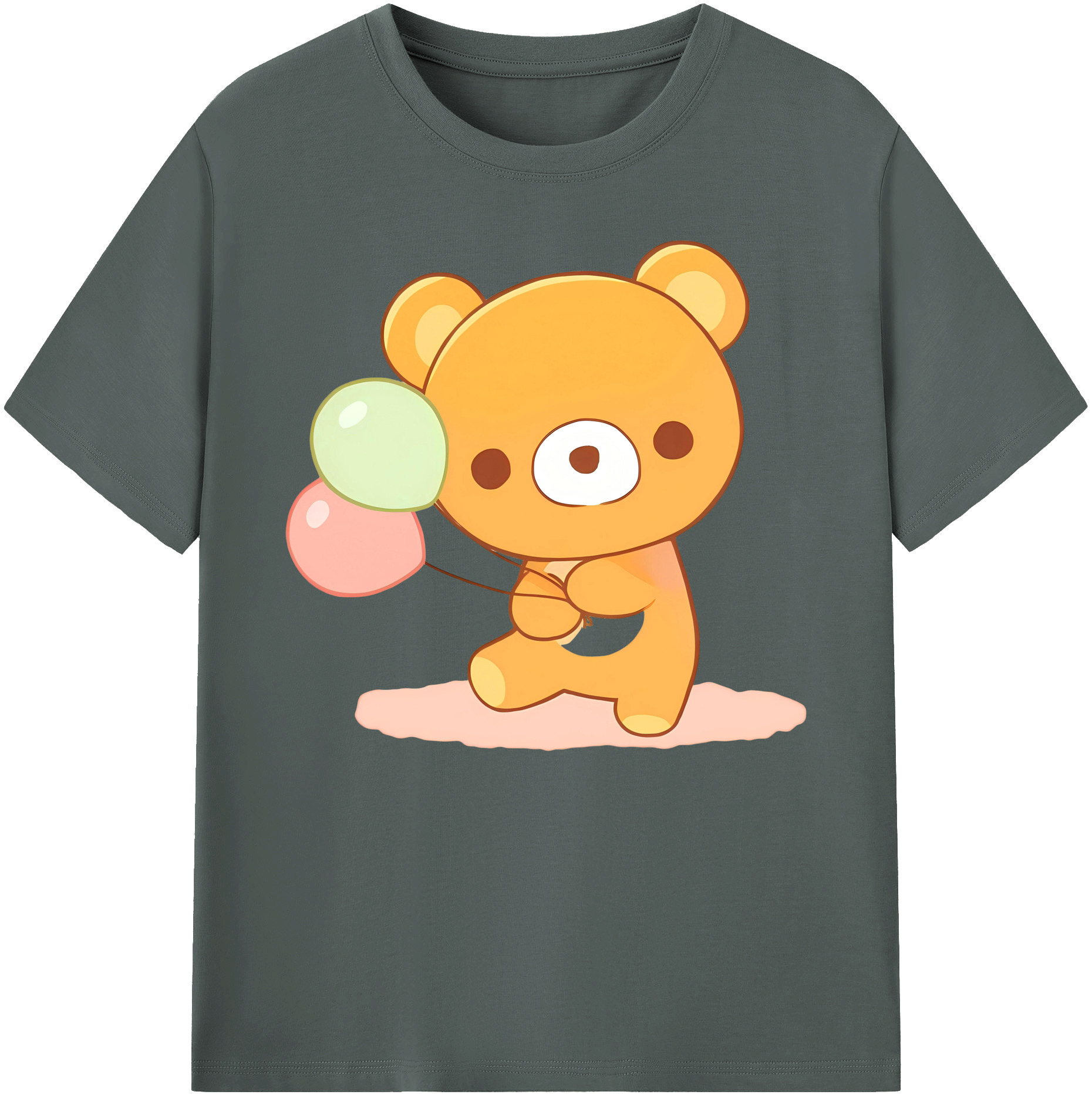 （画像用） リラックマ リラックマ キイロイトリ Rilakkuma Korilakkuma Kiiroitori 綿100％ メンズ半袖Tシャツ｜肌触りやわらか＆通気性